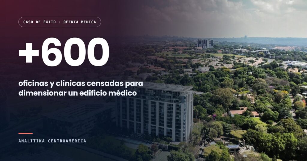 Caso de éxito en oferta médica. Un censo de oficinas y clínicas para dimensionar un edificio médico
